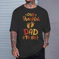 Thanksgiving Pregnancy Announcement Thankful Dad Family T-Shirt Gifts for Him