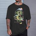 Tokyo Japon Dragon & Mt Fuji Avec Kanji Japonais Calligraphi T-Shirt Cadeaux pour lui