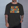 History Teacheribes Retro 1Er Día De Escuela Maestro Genial Camiseta unisex Regalos para él
