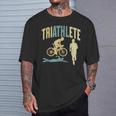 Triatleta Triatlones Triatlón Deportes Camiseta unisex Regalos para él