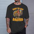 Turkey Time Get Basted Thanksgiving Thanks Giving T-Shirt Gifts for Him