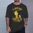 Une Bonne Journée Commence Avec Le Café Et Les Girafes T-Shirt Cadeaux pour lui