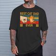 Uomointage Bump Fit Fathers Day Best Cat Dad Ever Maglietta Regalos para él