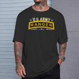 Us Army Ranger Tab Airborne Ranger Veteran Military T-Shirt Gifts for Him