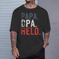 Vater Und Sohn Papa Opa Held Familie Grosseltern S T-Shirt Geschenke für Ihn