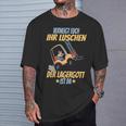 Verneigt Euch Ihr Luschen Der Lagergott Ist Da Flagler S T-Shirt Geschenke für Ihn