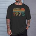 Vintage 1975 46 Anni Compleanno Uomo Donna Regalo Divertente Maglietta Regalos para él