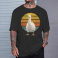 Vintage Goose Sunset Retro Goose T-Shirt Geschenke für Ihn