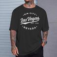 Vintage Lasegas Sin City Nevada Text T-Shirt Geschenke für Ihn