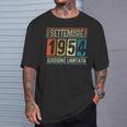 Vintage Settembre 1954 70 Compleanno Anni Uomo Donna Maglietta Regalos para él