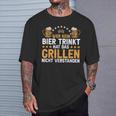 Wer Kein Bier Trinkt Grill T-Shirt Geschenke für Ihn