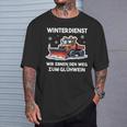 Winterdienst Schneepflugfahrer Humor Schneepflug T-Shirt Geschenke für Ihn