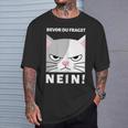 Women's Bevor Du Fragst T-Shirt Geschenke für Ihn