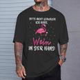 Women's Weinkönigin Bitte Nicht Schubsen Ich Habe Wein In Der Hand T-Shirt Geschenke für Ihn