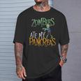 Zombies Comió Mi Páncreas T1d Diabetic Diabetes Conciencia Camiseta unisex Regalos para él
