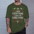 I Have Everything I Want For Christmas Xmas Couples Ugly T-Shirt Gifts for Him