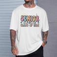 1St Day Of Senior Sunrise 2025 Back To School Groovy T-Shirt Gifts for Him