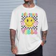 2Nd Grade Vibes Cute Groovy Smile Face Back To School Kid T-Shirt Gifts for Him