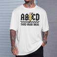 3Rd Grade Rock And Roll Letters Abcd Alphabet Back To School T-Shirt Gifts for Him