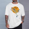 American Football Skeleton Halloween Boys Football Fan T-Shirt Gifts for Him