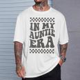 In My Auntie Era Retro Groovy Cool Aunt Auntie Club Gray T-Shirt Geschenke für Ihn