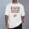 Baking A Little Turkey Thanksgiving Pregnancy Announcement T-Shirt Gifts for Him