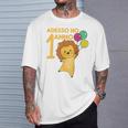 Bambino Bambini 1 Compleanno Lion 1 Anno Giovane Re Leone King Maglietta Regalos para él