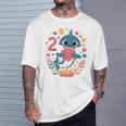 Bambino Compleanno 2 Anni Ragazza Per Bambini Festa Cute Shark Two Maglietta Regalos para él