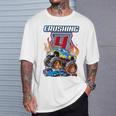 Bambino Monster Trucks Camicia Per Festa Di 4° Compleanno 4 Anni Maglietta Regalos para él