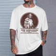 Big Lebowski Distressed Dude Abides Stamp Maglietta Regalos para él