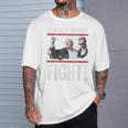 Bomba De Puño De Donald Trump Luchamos Contra La Bandera Estadounidense Trump 2024 Manga Larga Camiseta unisex Regalos para él