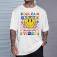 Book Fair Vibes Teacher Librarian School Reading Book Lover T-Shirt Gifts for Him