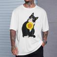 Camicia Per Gatti Regalo Per Gatti Con Gattini E Girasole Maglietta Regalos para él