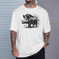 Chasseur Sanglier Motiv Chasse Chasseur Sanglier T-Shirt Cadeaux pour lui