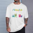 Children's 5Th Birthday Ich Bin Schon 5 Jahre Junge Kleines Monster T-Shirt Geschenke für Ihn