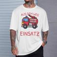 Children's Aus Dem Weg Bin Im Einatz Fire Engine Boys' T-Shirt Geschenke für Ihn