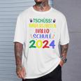 Children's First Day At School Tschüss Kindergarten Hello School 2024 T-Shirt Geschenke für Ihn