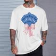 Coastal Coquette Decor Coastal Granddaughter Coquette Bows T-Shirt Gifts for Him