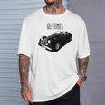 Coche Antiguo Británico Morgaen – Plus 4 O Plus 8 Camiseta unisex Regalos para él