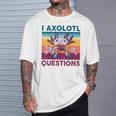 Divertida Pregunta Sobre Axolotl Retrointage Amantes De Axolotl Para Niños Camiseta unisex Regalos para él