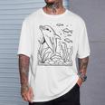 Dolphin Ausmalen Und Selbst Bemalen Colouring T-Shirt Geschenke für Ihn