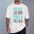 Donna Meno Male Che Non Penso Aoce Alta Divertente Dicendo Con Collo A Maglietta Regalos para él