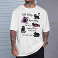 Donna Morbido E Caldo Kitty Little Ball Of Fur Cat Sleepy Con Collo A Maglietta Regalos para él
