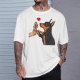 Dwarf Pinscher Liebe Miniature Pinscher Dog Holder T-Shirt Geschenke für Ihn