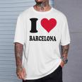 Me Encanta Barcelona Camiseta unisex Regalos para él