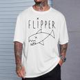 Flipper Punk Rock Grunge Fish Graphic T-Shirt Geschenke für Ihn