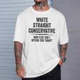 Republican White Straight Conservative T-Shirt Gifts for Him