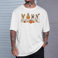 Ghost Dogs Spooky Season Dog Dressed As Ghost Halloween T-Shirt Gifts for Him