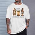 Gnope Not Before Coffee Cute Gnome Graphic Coffee Cup Beans T-Shirt Gifts for Him