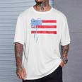 Hair Bow American Flag 4Th Of July T-Shirt Gifts for Him